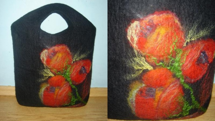 Handbag to the shoes " Aguonos2 "