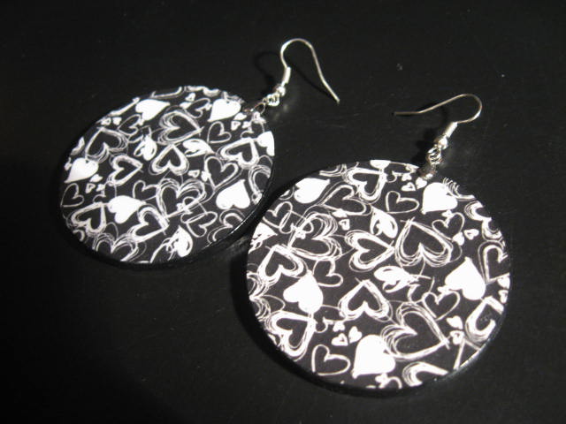 Decoupage earrings 236