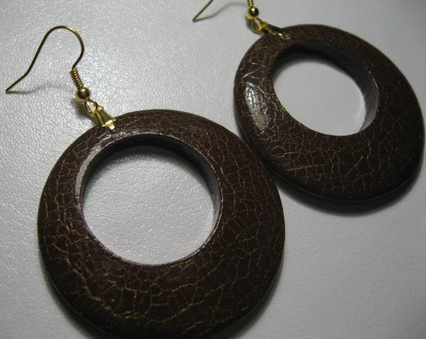 Decoupage earrings 242
