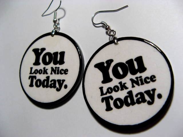 Decoupage earrings 252