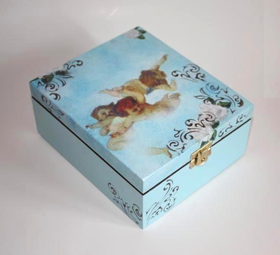 Box " angels and roses "