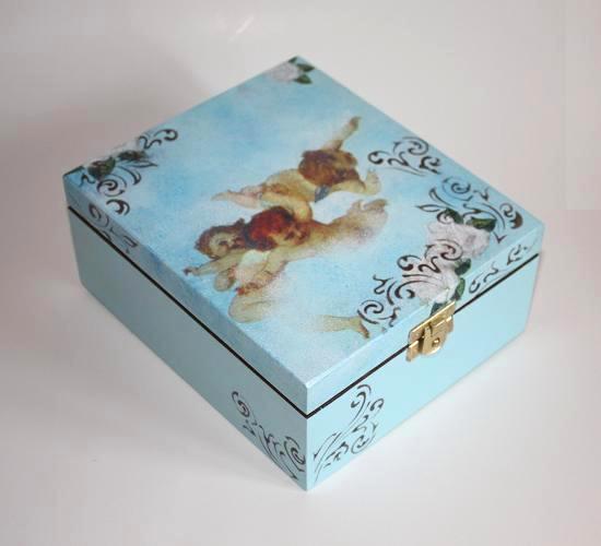 Box " angels and roses "