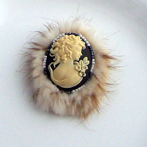 Lady in a fur coat