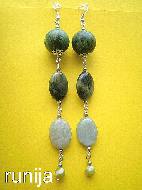 108th Chrizokola, rutile quartz, jade