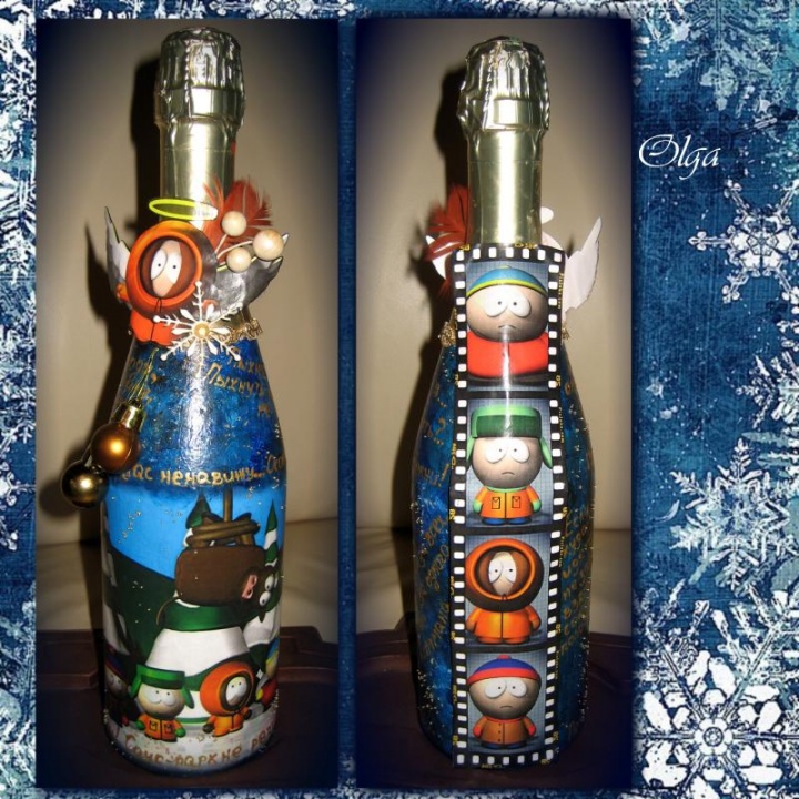 Champagne bottle " South Park & ​​quot;