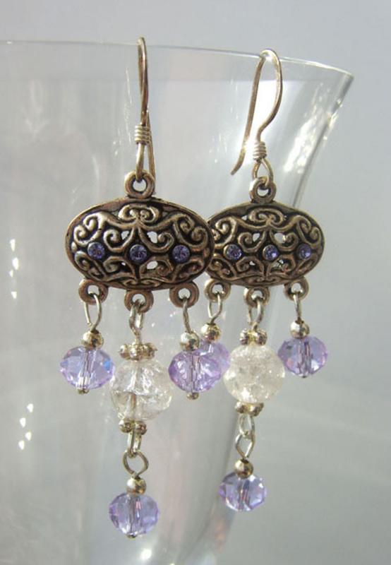Earrings " winter "