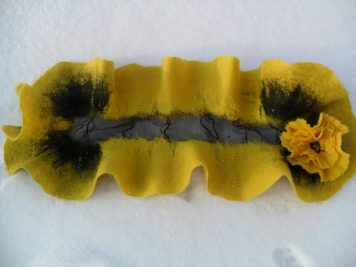 scarf " Winter sun "