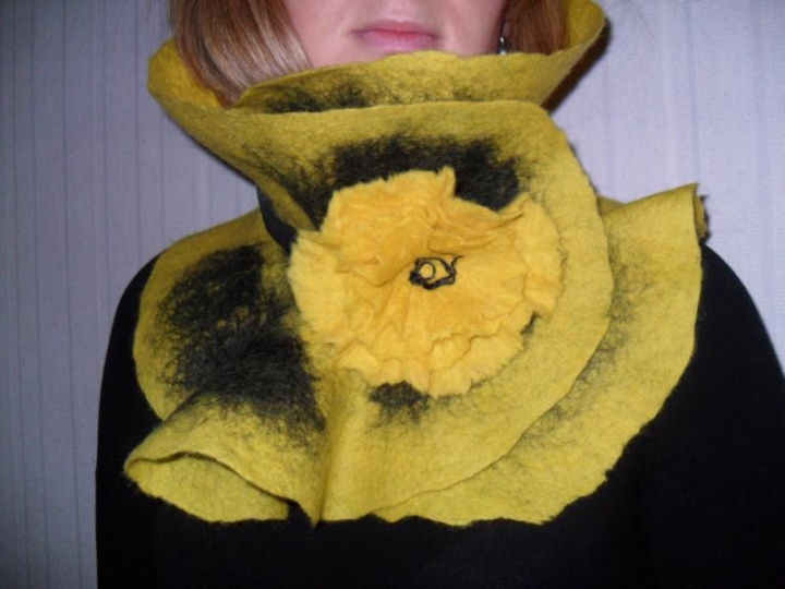 scarf " Winter sun " picture no. 2