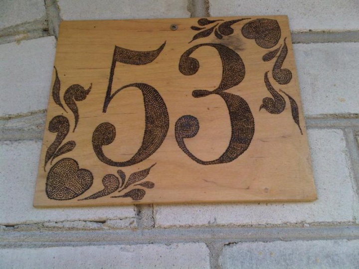 Garden house number