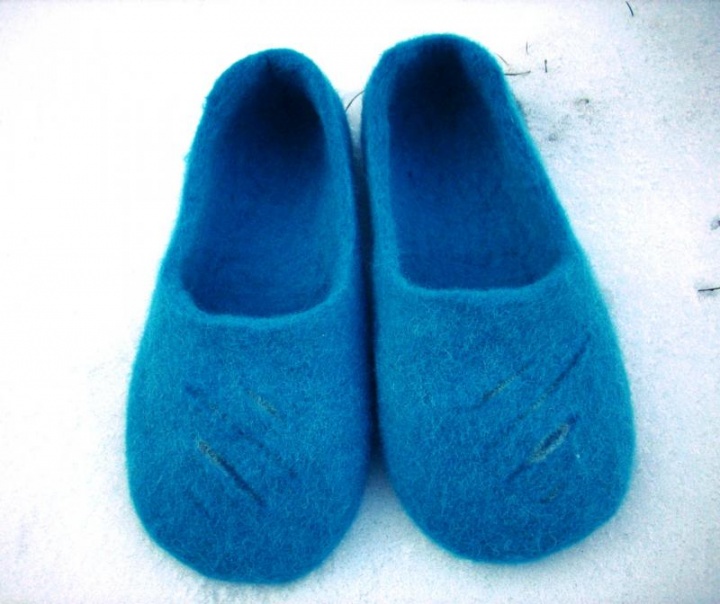 Blue snow
