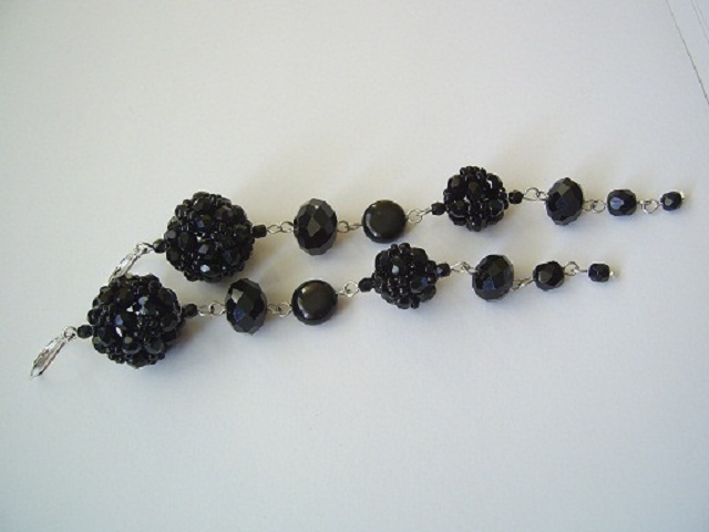 long black earrings