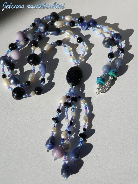 Long necklace " Night "