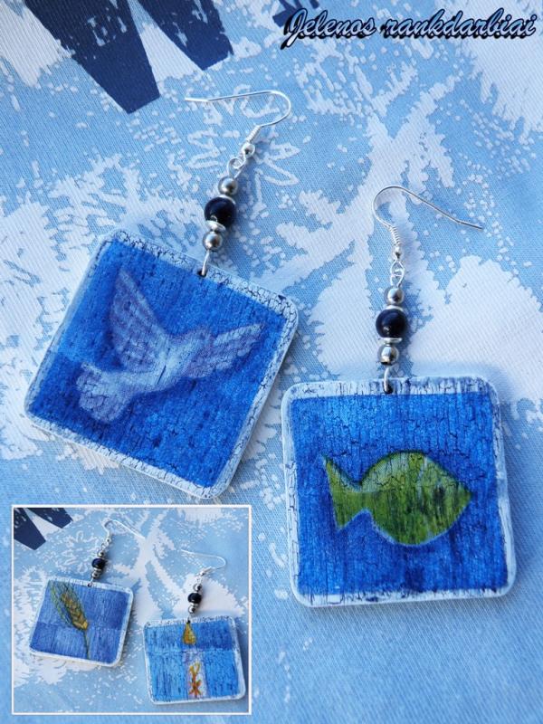Earrings " Blue Dream "