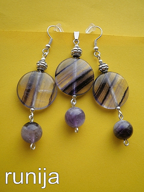 009kom.Fluorite, Amethyst