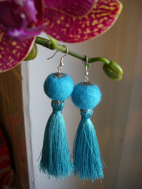 Turquoise tassels