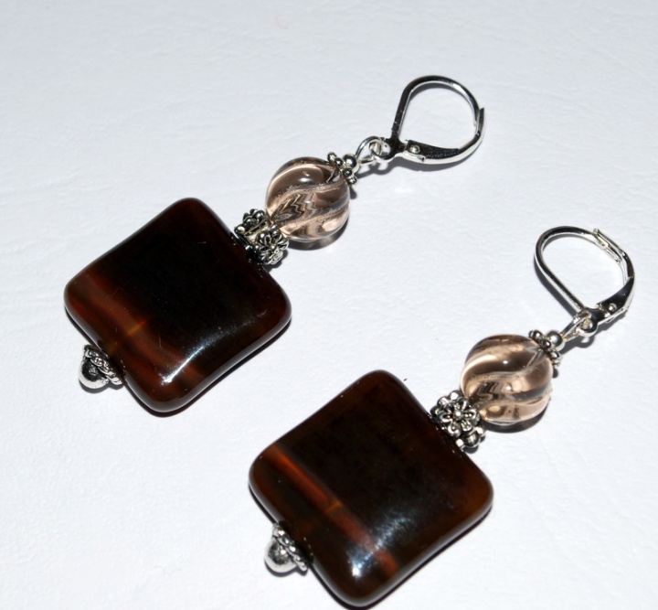 Earrings with sardonyx picture no. 3