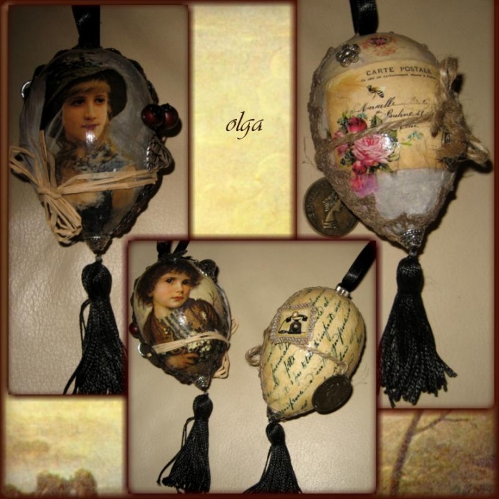 Decorative eggs " retro "