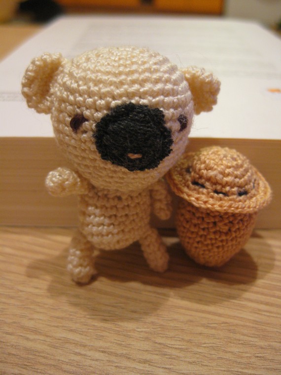 Honey teddy bear crocheted