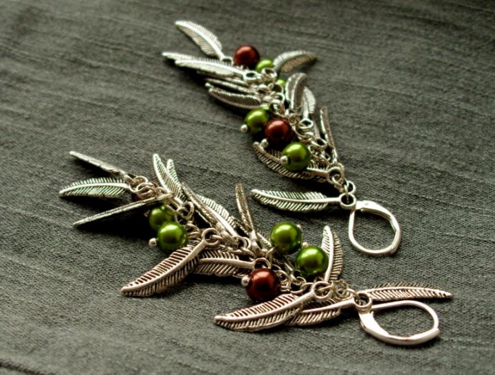 Feather earrings