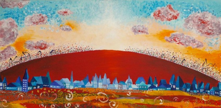 " Red Sun shone awaken "