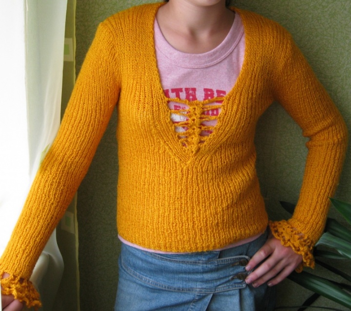 Yellow sweater