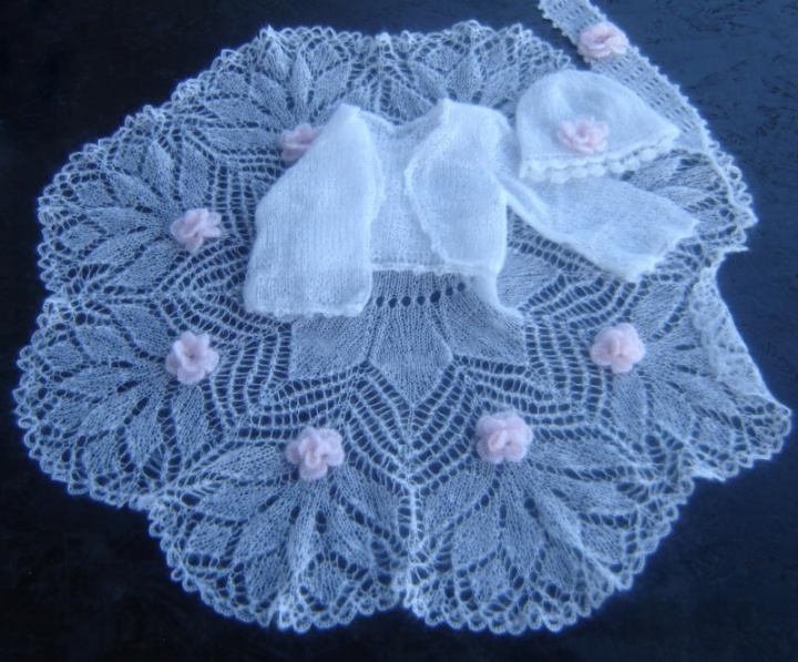 Mohair baptism Set Mergytei