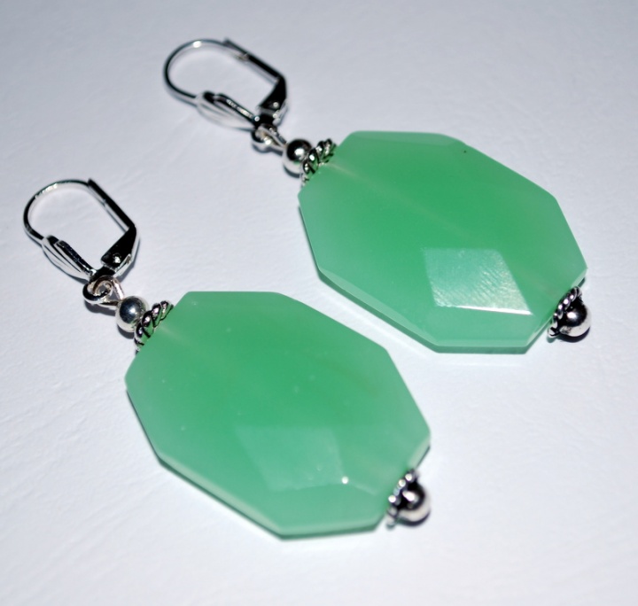 Jade earrings