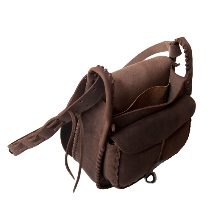 Brown female leather handbag picture no. 2