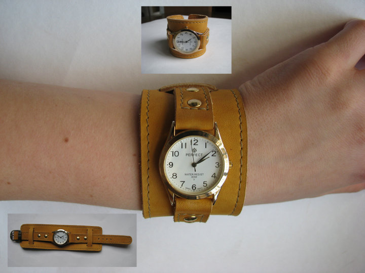 Clock bracelet.