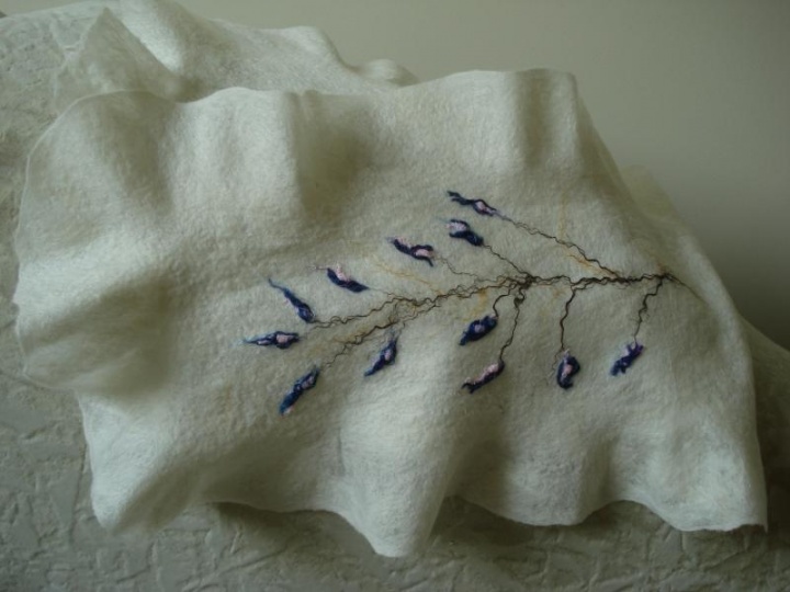 Flax in the snow.