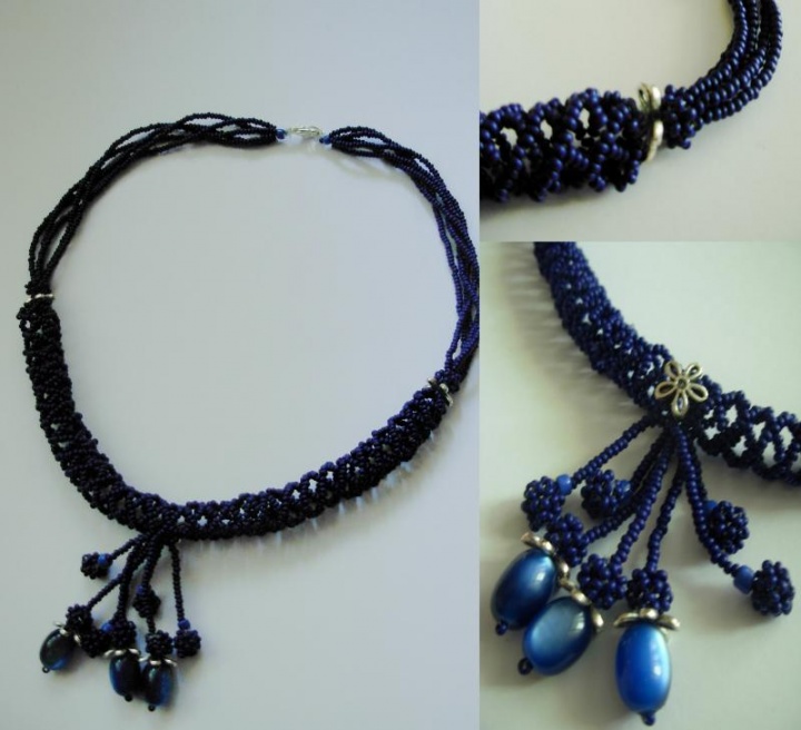 Beads " Blueberry "