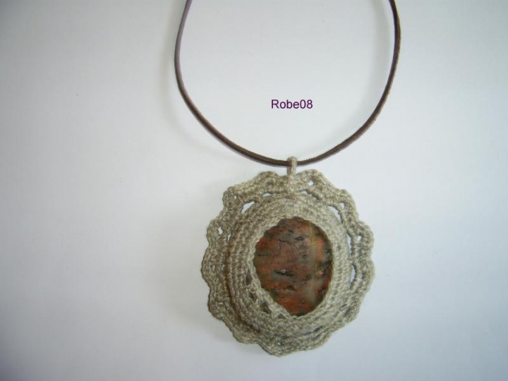 Necklaces " Linen and rock " picture no. 2