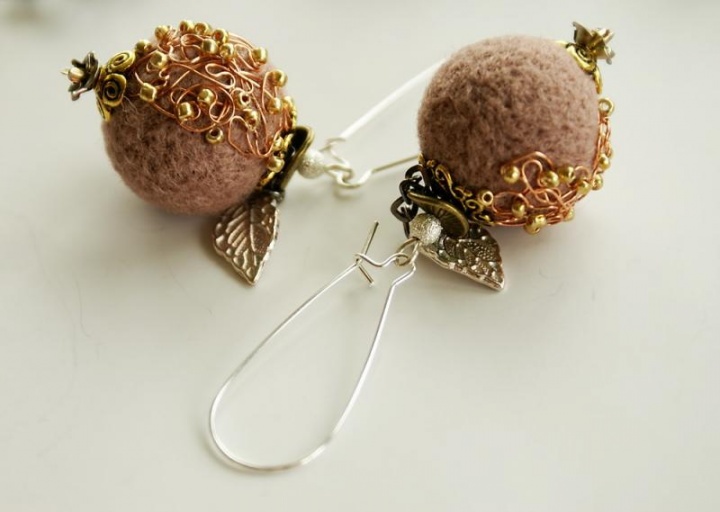 Earrings " Pink Dreams "