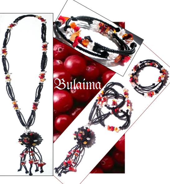 Necklace and bracelet with a medallion