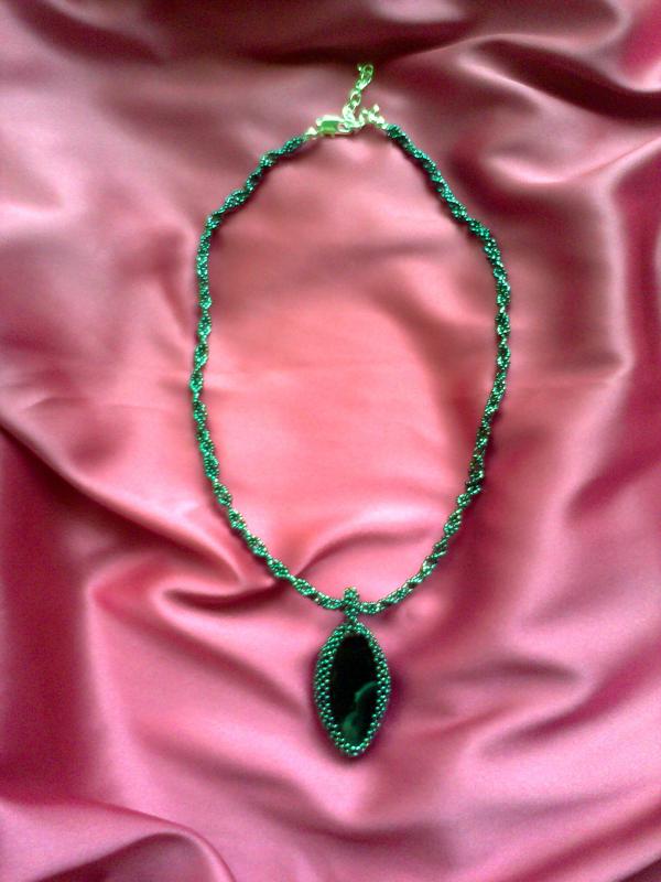 black agate necklace