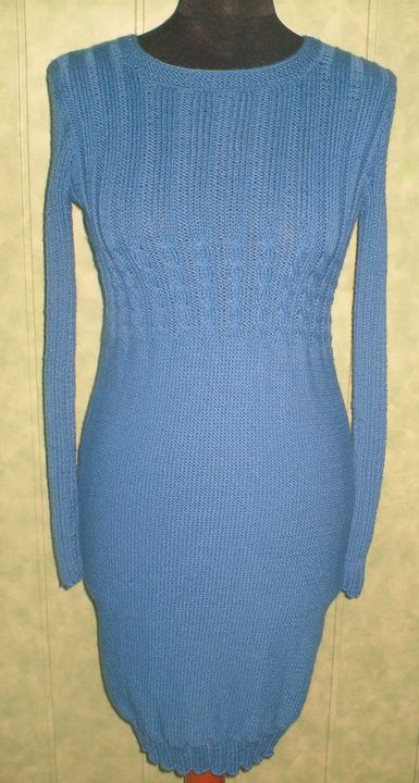 blue dress