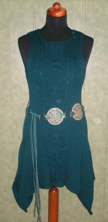 dark green dress