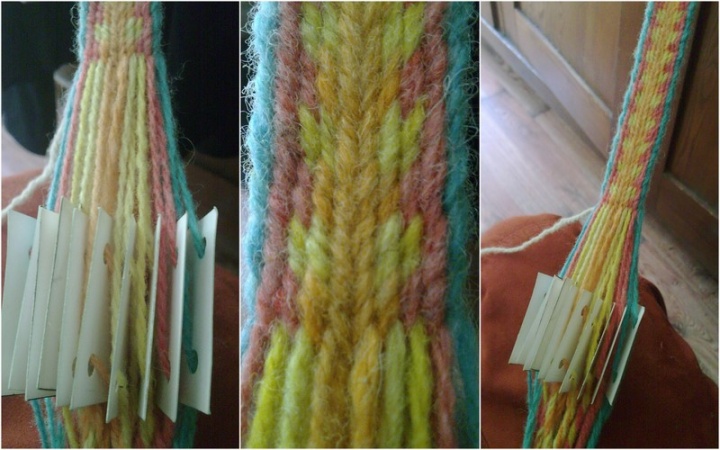 First whips woolen band