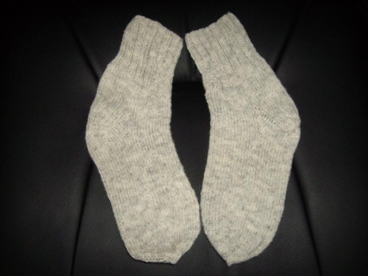 Natural wool socks