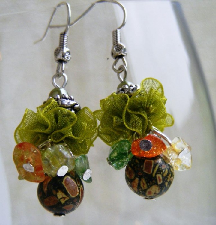 Earrings " Solar drops "