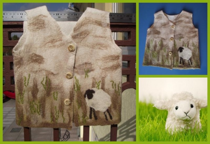 Felt jacket " Pasipurtyk Lamb "