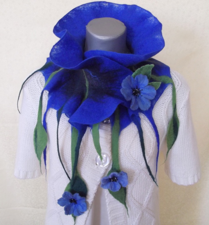 scarf with flowers