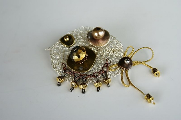 brooch " Gold Fish "