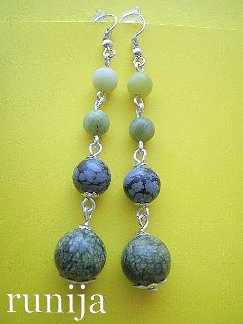 056th Jade, obsidian, serpentine