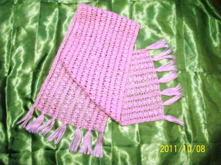 Pink scarf