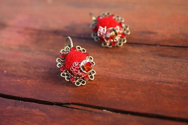 Earrings and ring k-th " retro " picture no. 3