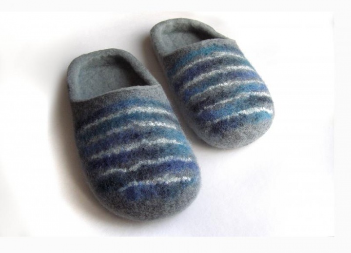 Felt slippers Ribbon
