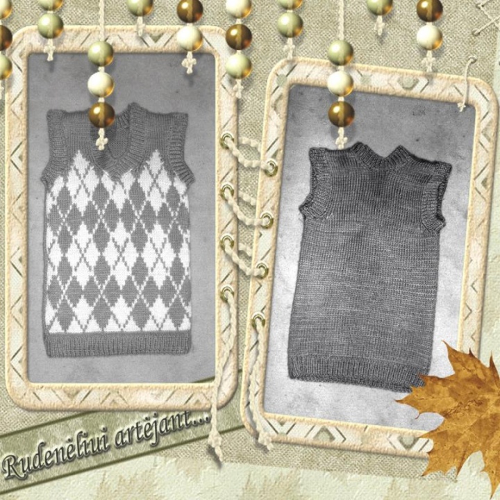 Vest with a diamond (40 cm)