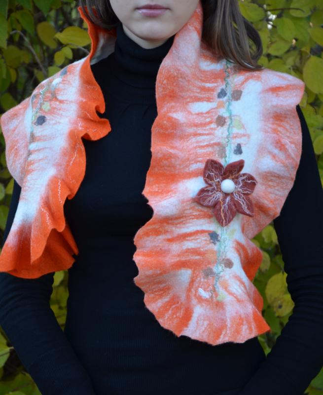 Orange scarf
