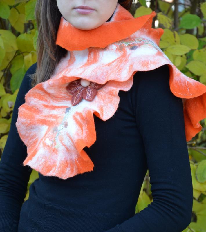 Orange scarf picture no. 2